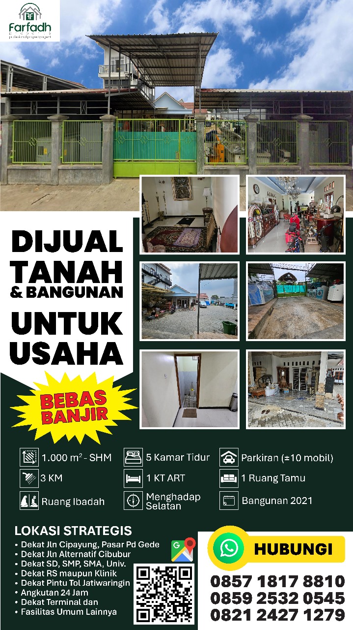 RUMAH DAN TEMPAT USAHA DI JAKARTA TIMUR